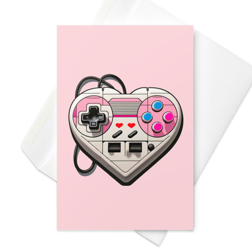 Video Gamer Valentine's Day Greeting Card